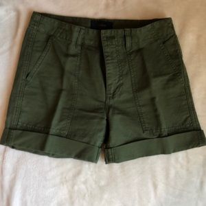 J. Crew army green cargo shorts